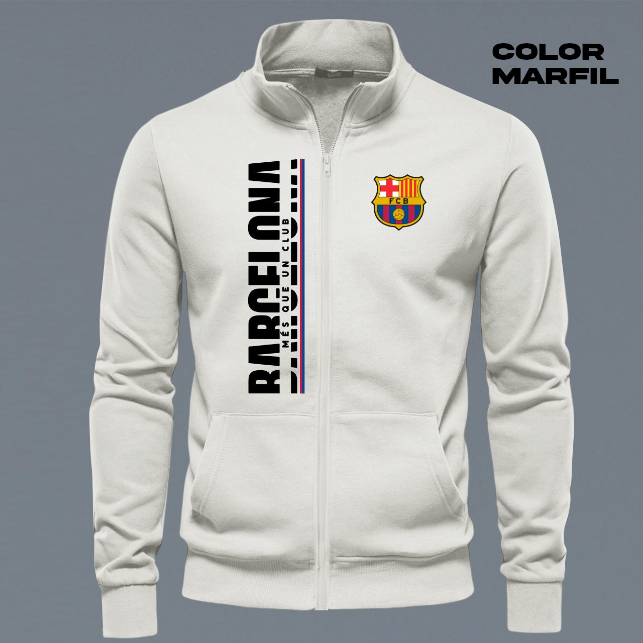 BUZO CUELLO ALTO BARCELONA BORDADO