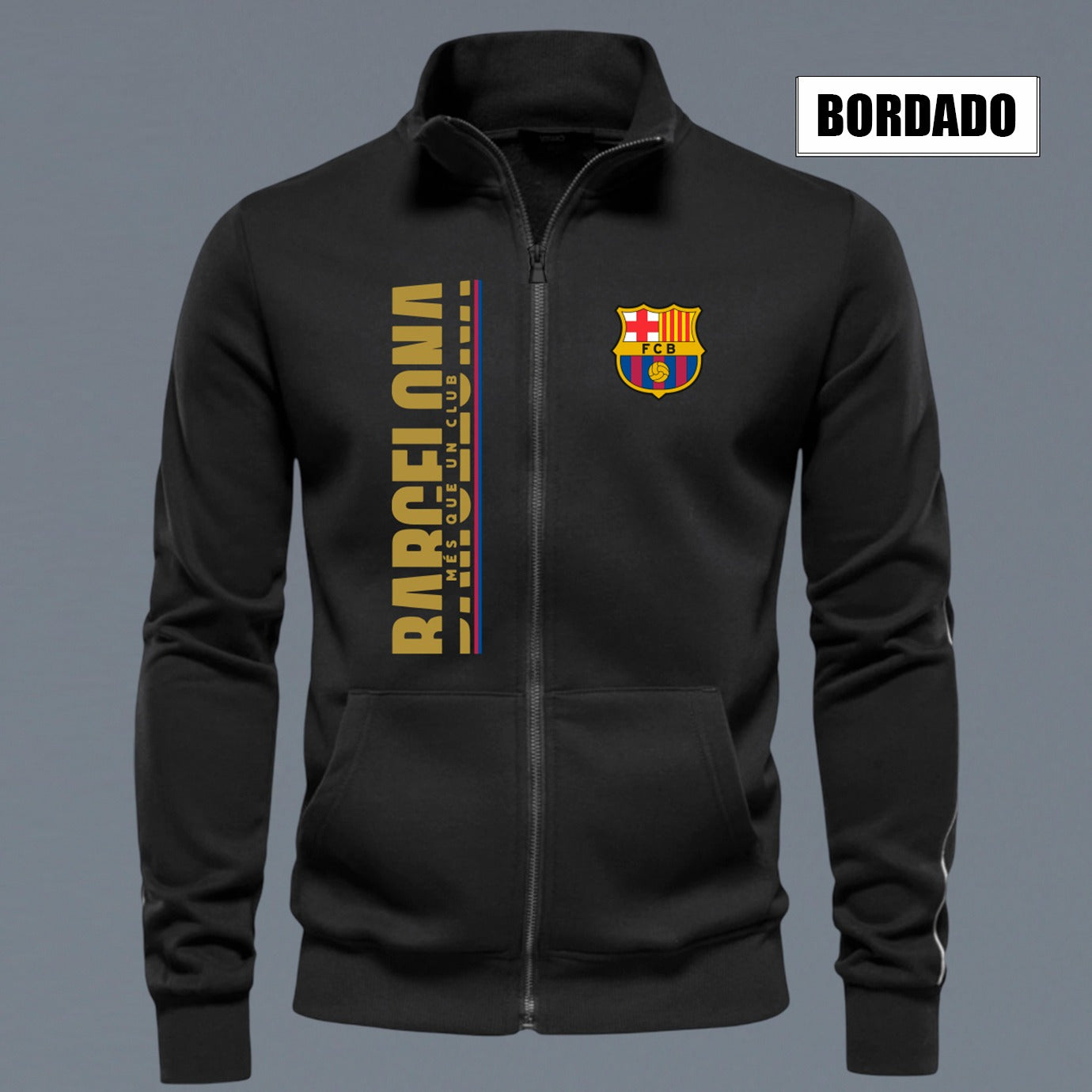 BUZO CUELLO ALTO BARCELONA BORDADO