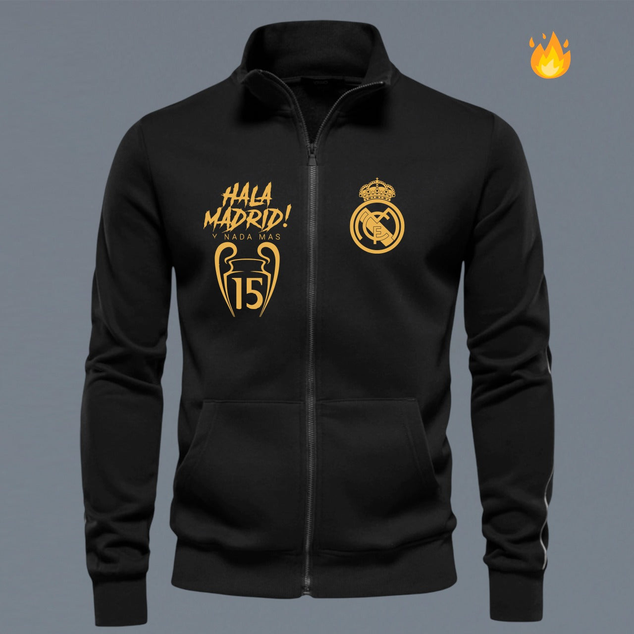 BUZO CUELLO ALTO REAL MADRID ESTAMPADO